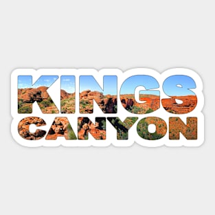 KINGS CANYON - Northern Territory Top View Sticker